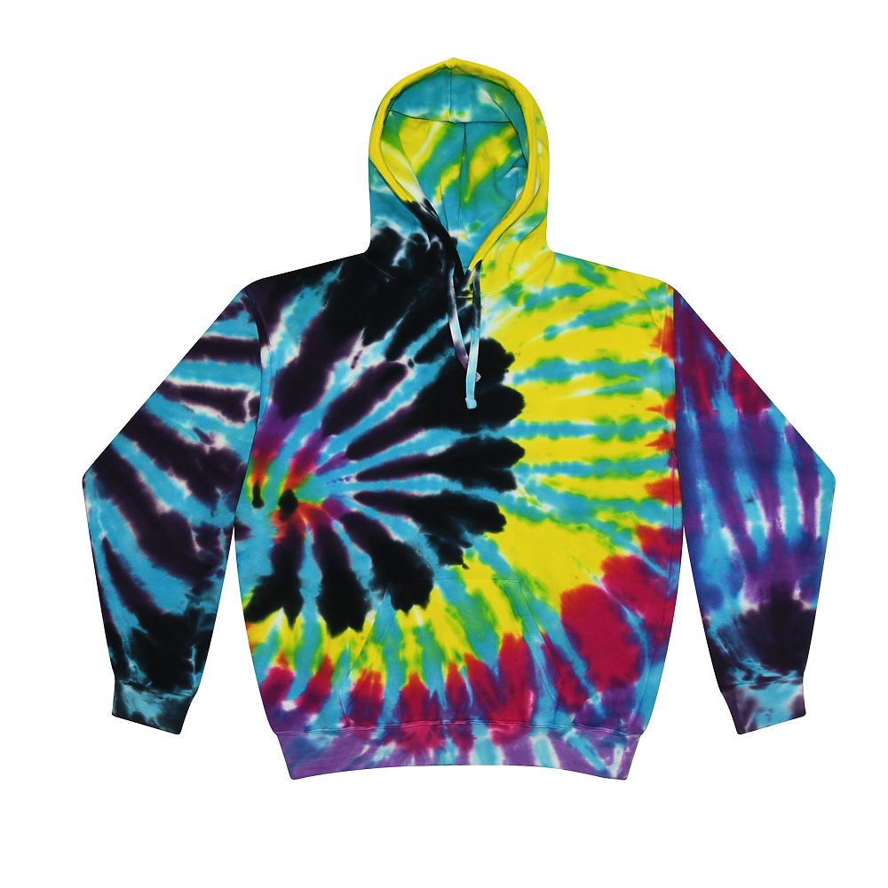 Colortone Cotton Candy Crackle Tie Dye Hoodie M