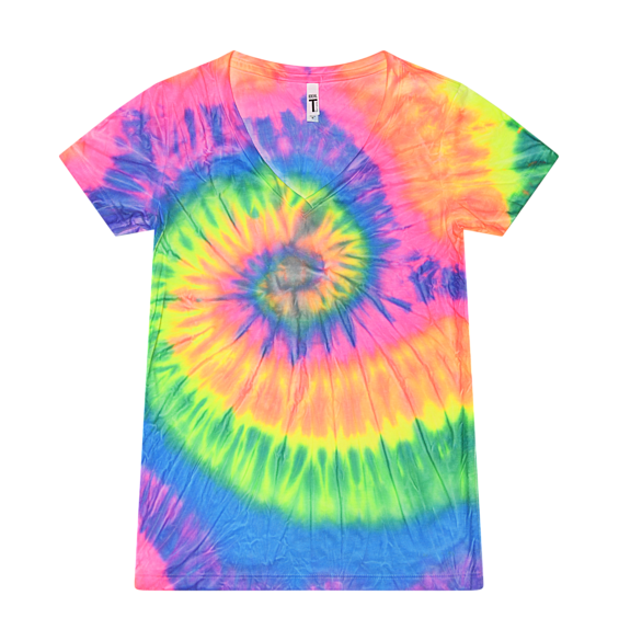 Dharma Tie-Dye, Neon Ripples, Trippy Tie-Dye at its best, Neon Tie Dye  tshirt, sizes S-4XL