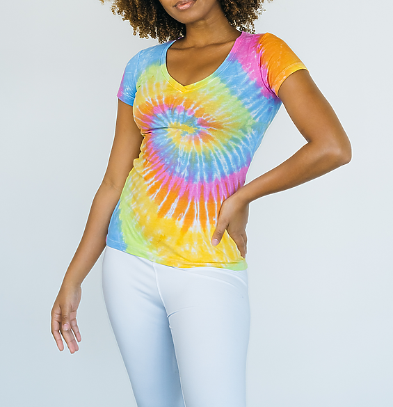 LADIES V-NECK T-SHIRT S/S